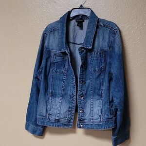 Sz 22 Classic Blue Jean Jacket Lane Bryant
